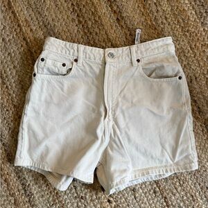 Zara Cream Denim Shorts - Size 6